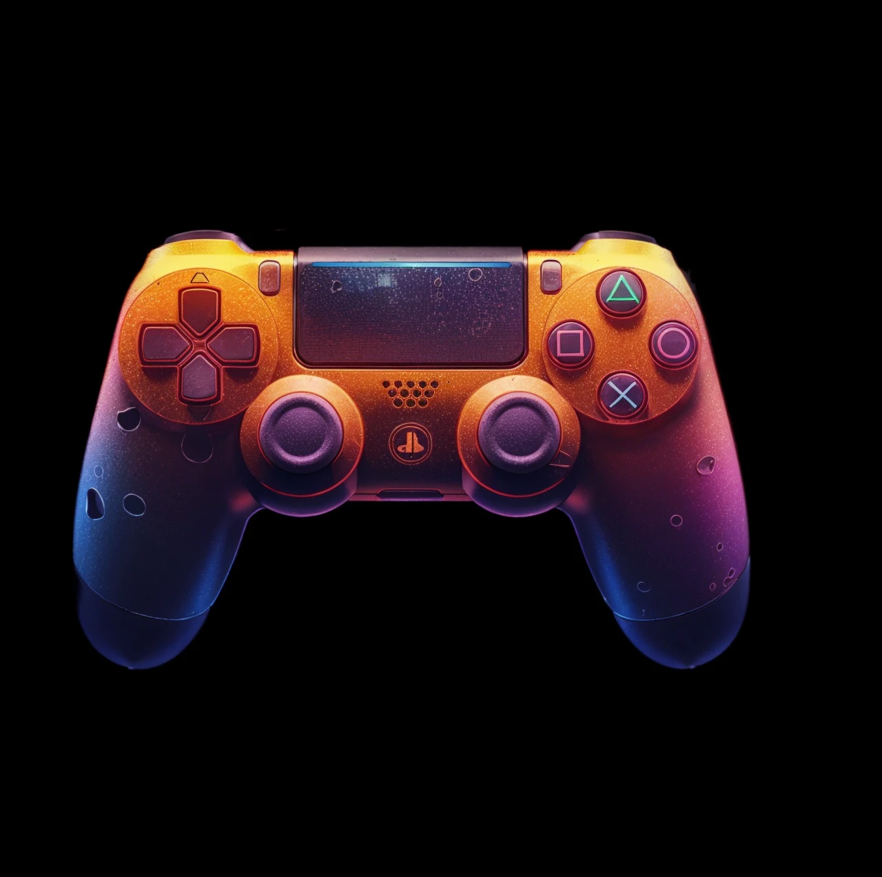 [Videogame controller, purple], [digital illustation], [Cartoonish style with an emphasis on comedy], [Inspiration in a time of hilarious confusion], [Instagram de artistas], [High definition to highlight the details of the confusing expression], [Vibrant and funny color palette], [Lighting that accentuates the comedy of the situation], [Macro camera lens for funny details] [Comedic perspective], [Artistic quality of digital illustration]