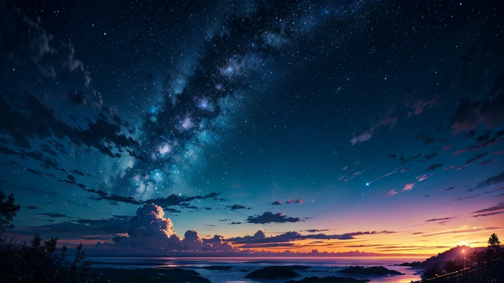 (Highest quality,4K,High resolution,masterpiece:1.2),Very detailed,Realistic,starry skies、night、Starry sky only、Starry sky that fills the screen