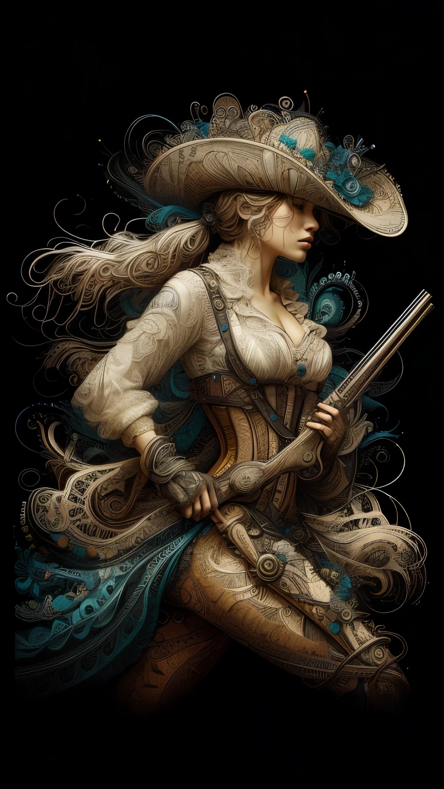 official art, unity 8k wallpaper, ultra detailed, ultra beautiful woman standing in slump model pose, and aesthetic, masterpiece, best quality, (zentangle, mandala, tangle, entangle), (fractal art:1.3) , 1girl, extremely detailed, lace, dynamic angle, cowboyshot, the most beautiful form of chaos, elegant, a brutalist designed, vivid colours, romanticism, by ji jean, roby antono, tran, fran bacon, mich mraz, adri ghenie, petra cortright, gert richter, taka yamamoto, ash wood, atmospheric, ecstasy of musical notes, streaming musical notes visible