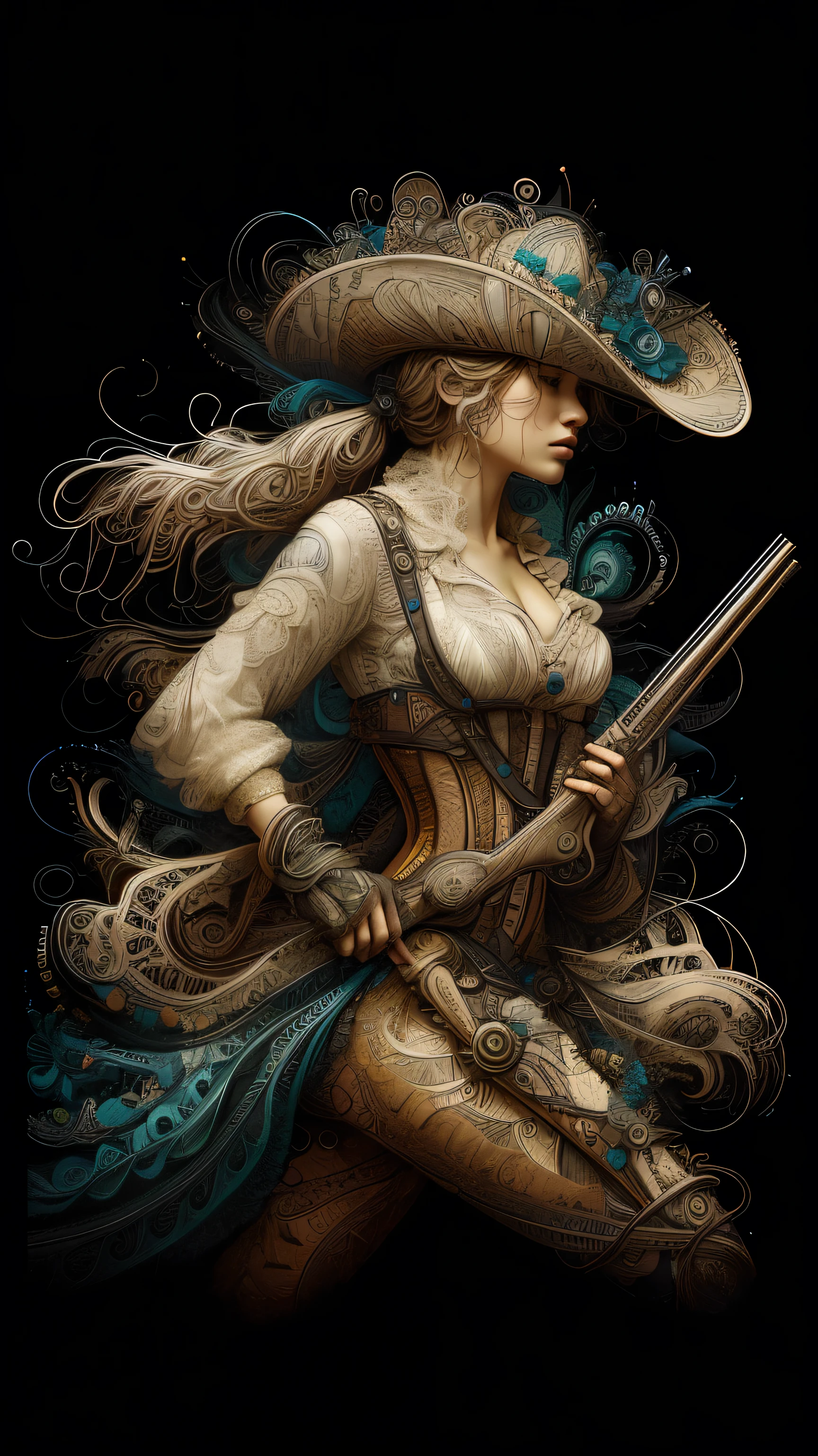 official art, unity 8k wallpaper, ultra detailed, ultra beautiful woman standing in slump model pose, and aesthetic, masterpiece, best quality, (zentangle, mandala, tangle, entangle), (fractal art:1.3) , 1girl, extremely detailed, lace, dynamic angle, cowboyshot, the most beautiful form of chaos, elegant, a brutalist designed, vivid colours, romanticism, by ji jean, roby antono, tran, fran bacon, mich mraz, adri ghenie, petra cortright, gert richter, taka yamamoto, ash wood, atmospheric, ecstasy of musical notes, streaming musical notes visible