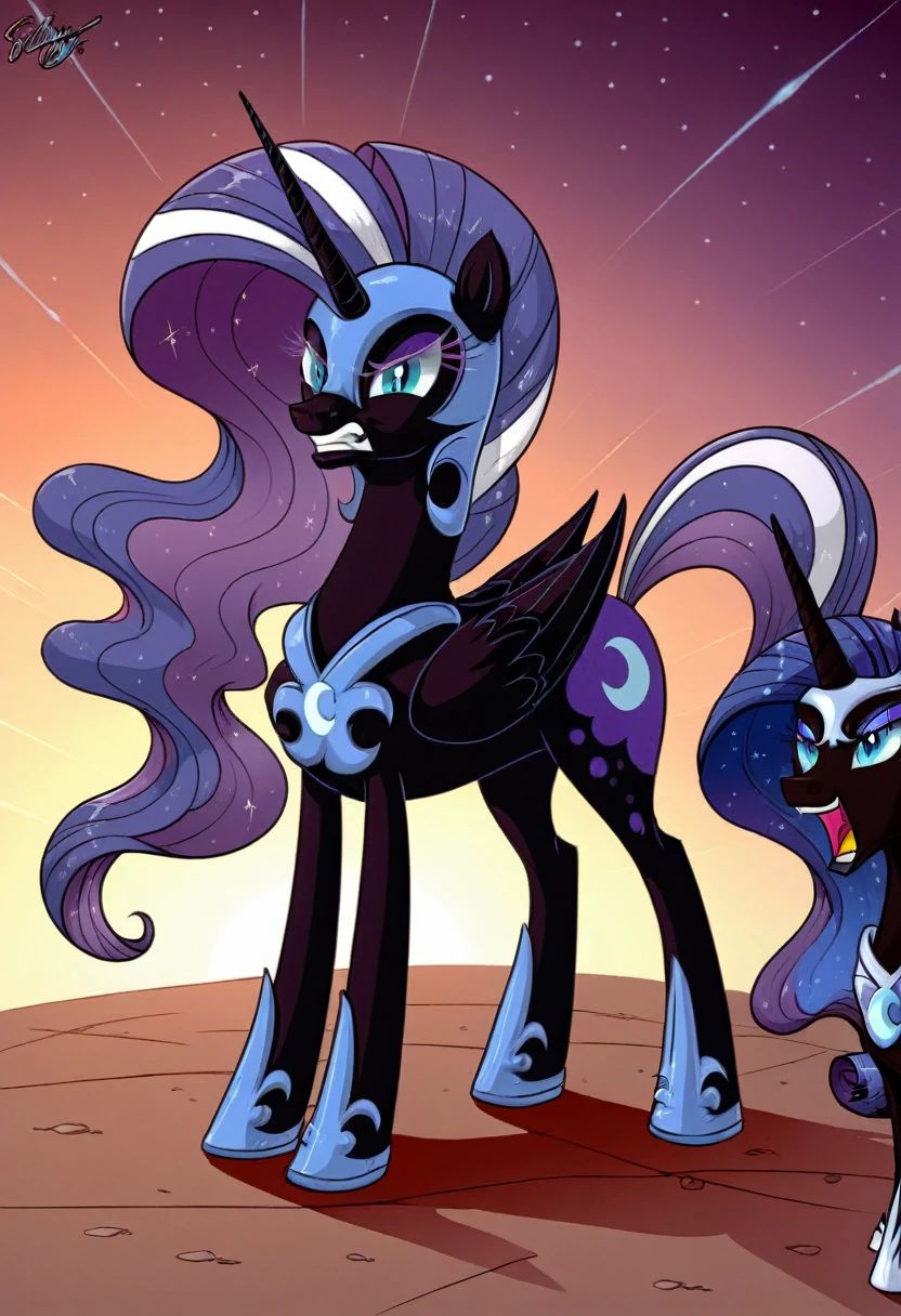 Pony nightmare moon  angry  rarity 