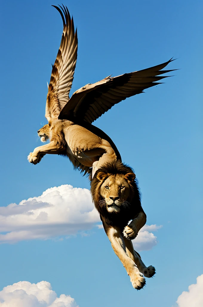 Flying lion.