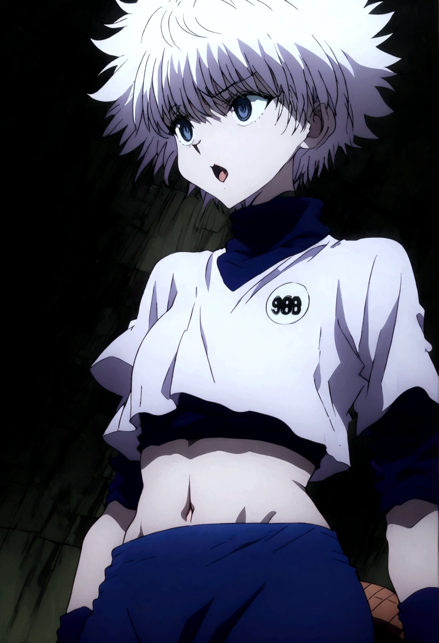 killua ahegao nipple lactating crop top lamia body