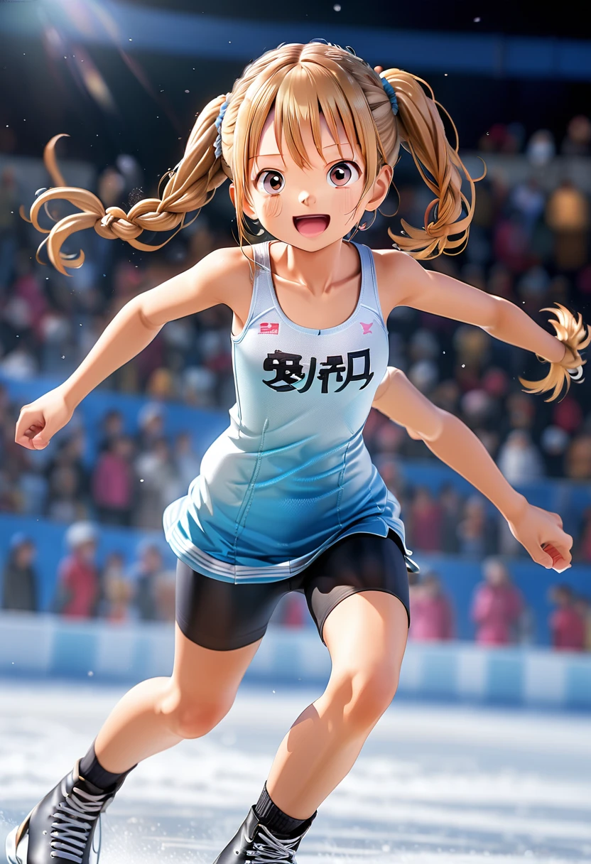 Highest quality、High resolution、Detailed Background、(Beautiful face in every detail:1.4)、Anatomically correct、(Detailed facial expressions)、(fine grain:1.2), shoot from below:1.5, age Beauty、Cute hair color、Braided Ponytail、Braided bob cut、Braided twin tails、Lower grade primary school students, Speed skater, Beautiful forward leaning form, (one piece、turtleneck、No sleeve:1.5、Full Body Tights、Old-fashioned, plain skates)、Perfect body line、 (Desperately slipping away on the ice:1.5、Sprinting:1.5)、(I have tears in my eyes:1.5、Screaming and looking like she's about to cry)、Extreme Speed、in the forest、lake、Flowing Scenery