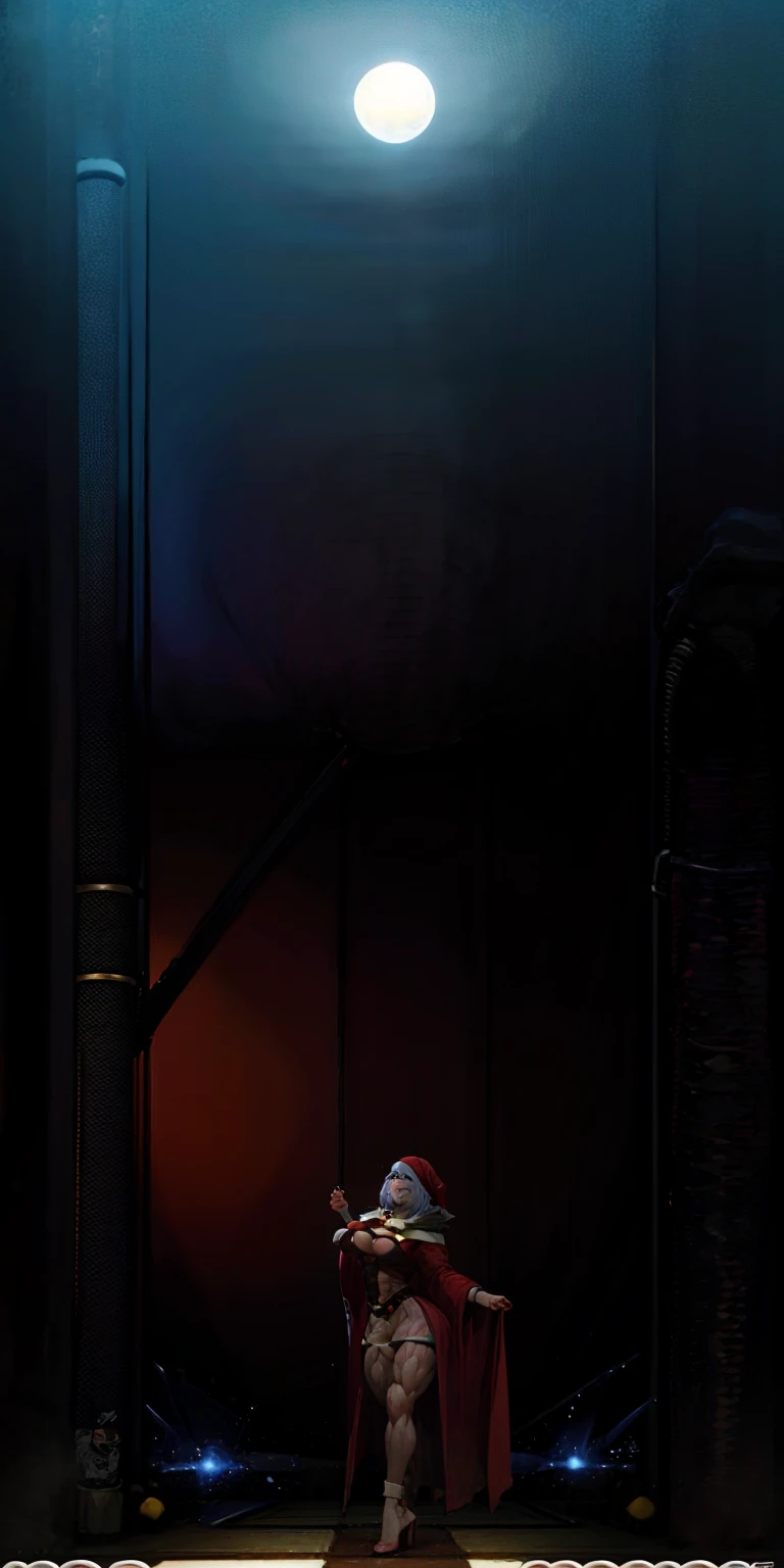 (((1 girl))), (Cassia Orsellio), (short white hair), (Red eyes), , (((wearing a sexy Santa suit))), (Full body view), (in the motel room), (((slender, muscular legs))), thin waist, Stomach Muscles, big ass, (((Full body photo))), black high heel shoes, (standing with one eye closed and showing her very sensual tongue), (((very sensual expression))), (HDR), eye reflection, extended eyes, extended eyes, moody, cheered up, minimalism, cheered up style, ray tracing, cinematic lighting, cinematic lighting, shine, shine, jpeg artifacts, bright light, rays of god, ray tracing, drop shadow, panorama, Sony FE, from behind, below, below, UHD, piece of teacher, necessary, necessary, anatomically correct, super detail, high quality , Best Quality , very high, 16k