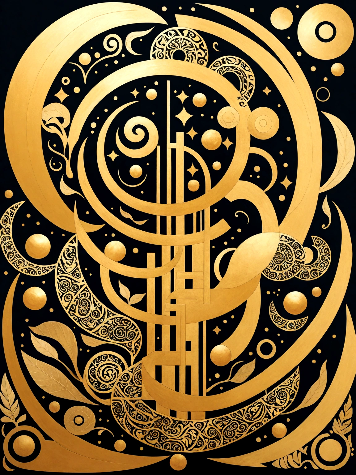 "A design of KUG, depicted as a symbol of gold, created as a black and white sticker with red accent elements on a white background. The symbol is shown with intricate details, highlighting its form and significance. Traditional Mesopotamian patterns and cuneiform inscriptions are integrated into the design, emphasizing its role in attracting wealth and prosperity. The background includes elements such as stylized geometric shapes and abstract motifs, adding depth and context to the design. The overall composition is in black and white, with deep blacks and bold contrasts, while red accents highlight key elements such as the cuneiform symbols and specific parts of the gold symbol. The layout follows the golden ratio, ensuring a balanced and harmonious depiction of the wealth-attracting design, creating a bold and dynamic yet elegant sticker. Note: The term 'golden ratio' refers to the composition and does not imply the use of gold color on the sticker."