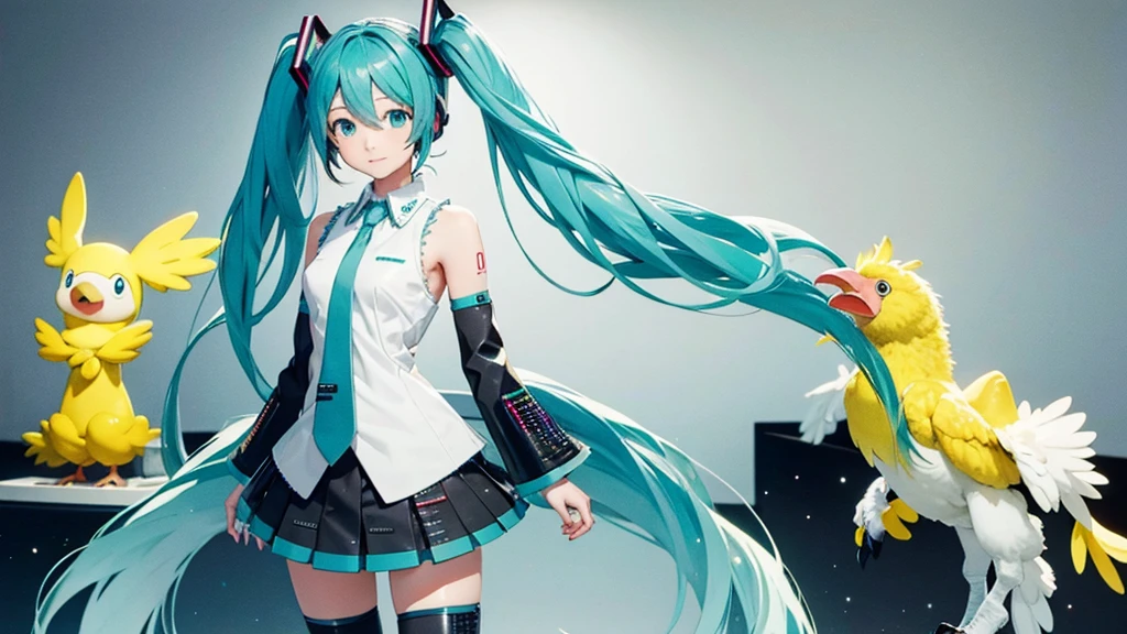 Hatsune Miku and Chocobo
