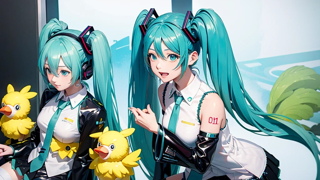 Hatsune Miku and Chocobo