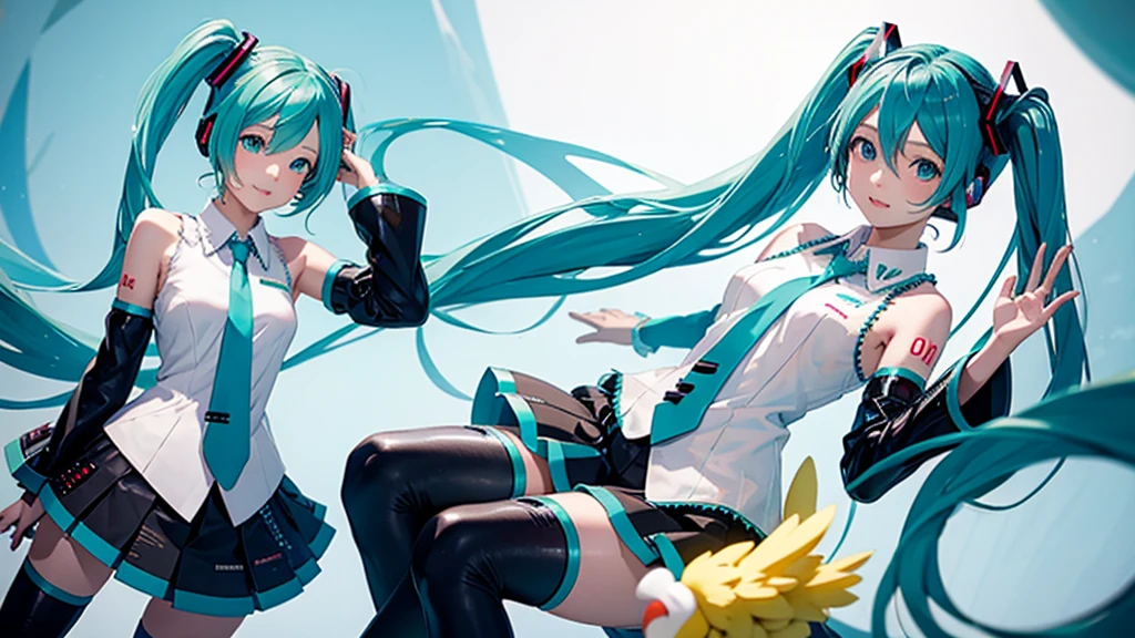 Hatsune Miku and Chocobo
