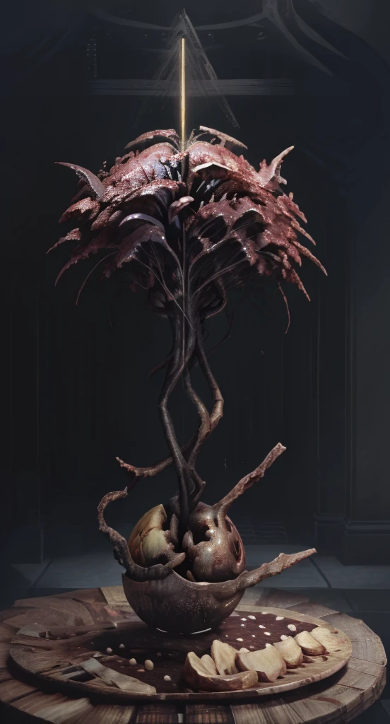 il y a une femme avec un grand corps et une grosse tête debout sur une plate-forme, déesse surnaturelle, demon soul art conceptuel, créature humanoïde féminine, corps entier cgsociety, sanglant + art conceptuel, Alexandra Fomina ArtStation, Gagnant du concours Artstation, Diablo 4 Lilith, style de Peter Mohrbacher, déesse sombre à six bras