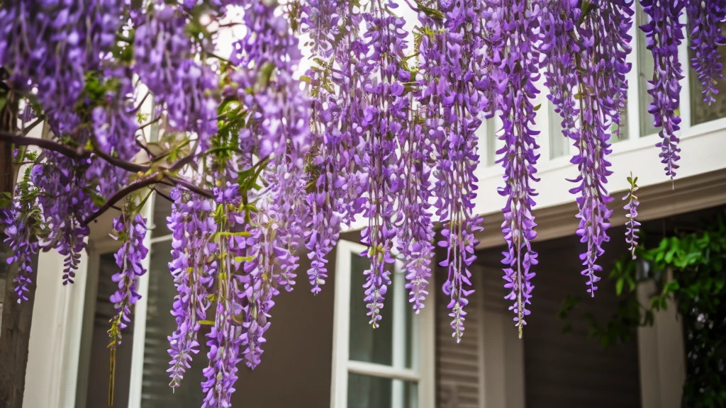 wisteria ,no human just wisteria