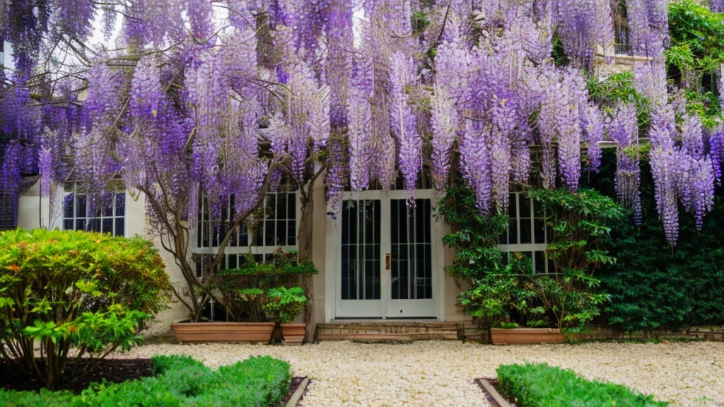 wisteria ,no human just wisteria