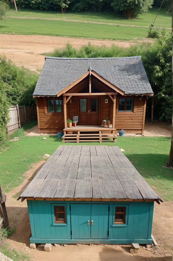 Poory big village mini mini house