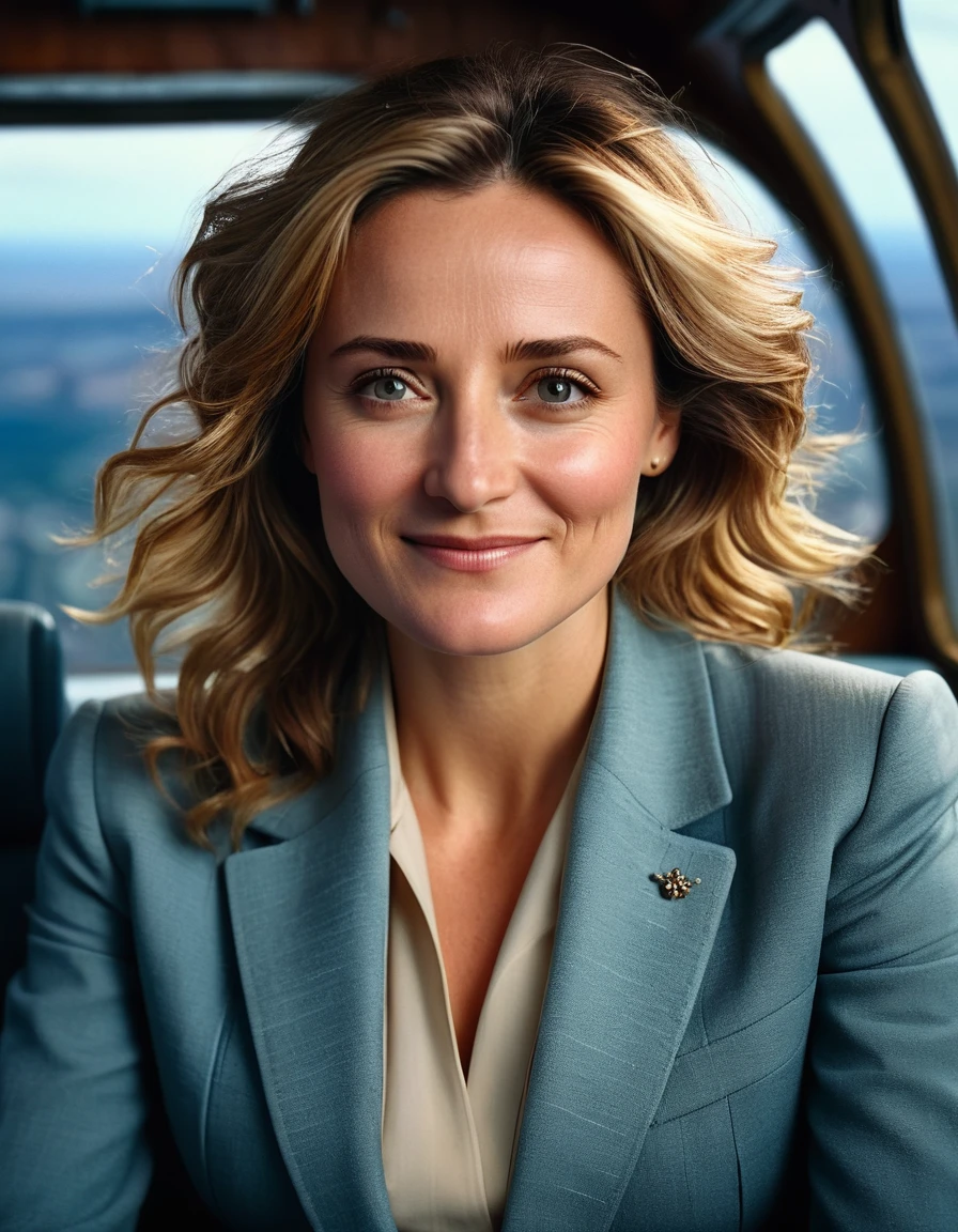 Insatiable Skirt lover and kind, shy woman Gabby Logan has Intense Orgasming love for her skirt, sitting and wearing (long pleated full circle skirt), uniform jacket and strapless low pump office shoes, (pronounced (feminine) features), (very windy), skirt is flowing wildly in the wind, inside a spaceship travelling through deep space, very, very intricate hyper-detailed symmetric (attractive graceful young feminine face) with (sad, tired eyes and a loving smile), very voluptuous breasts, full of empathy and compassion and love, (pronounced (feminine) features), (highly detailed ultra accurate realistic) hands and fingers, (windy), epic composition, highly detailed attributes, (35mm f1.4 Kodak portra 400 photograph), extremely high quality RAW photograph, highly detailed atmosphere, sci-fi, cinematic shot, dynamic lighting, 75mm, Technicolor, Panavision, cinemascope, sharp focus, fine details, 8k, HDR, realism, realistic, key visual, film still, superb cinematic color grading, depth of field