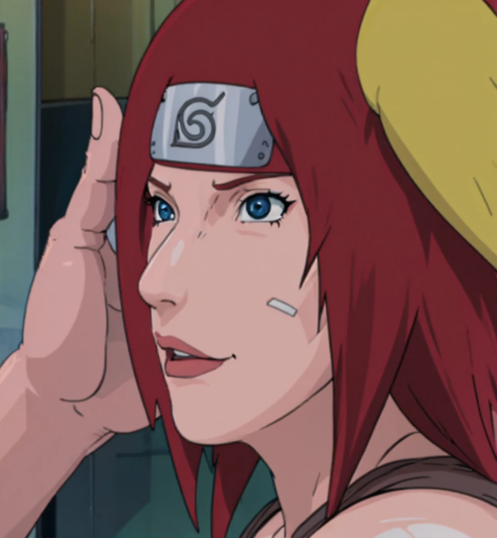 Redhead Kushina having sex with naruto ,milf ,standing sex ,perfect face