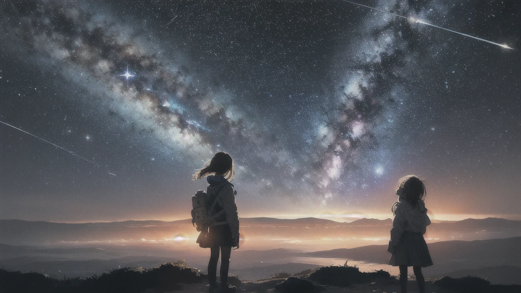 milky way, Absurd, High resolution, Super detailed, (One little girl:1.3),
Break Lomography, Analogue photography, Vibrant colors, Soft Focus, Light leakage, Dreamy atmosphere, Experimental charm, Nostalgic Charm BREAK Color Field Painting, large colored bands, abstract expressionism, Bold colors, Emotional impact, Atmospheric Depth, Minimalist Approach BREAK
, Space Exploration, Celestial Bodies, Astronomical phenomena, Scientific discoveries, otherworldly wonders