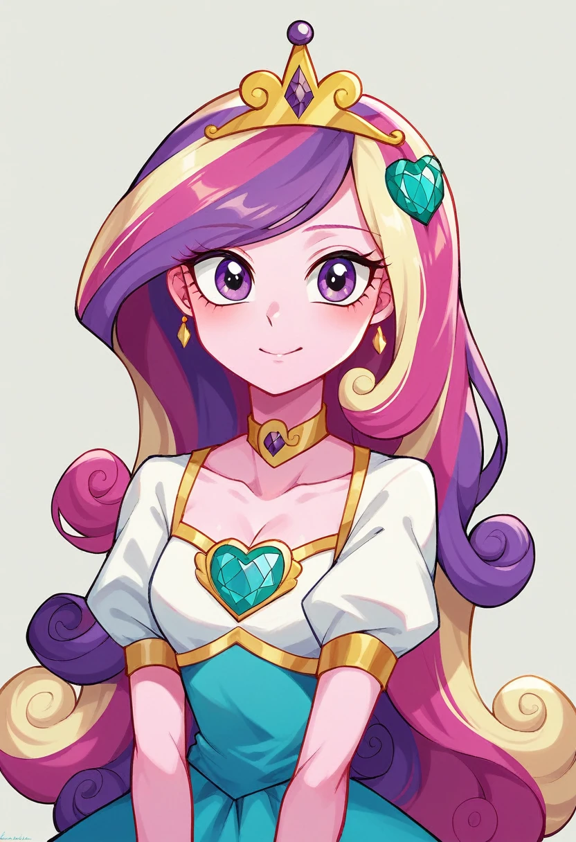 my little pony equestria girls princess cadence ,wearing her p Pyjamas