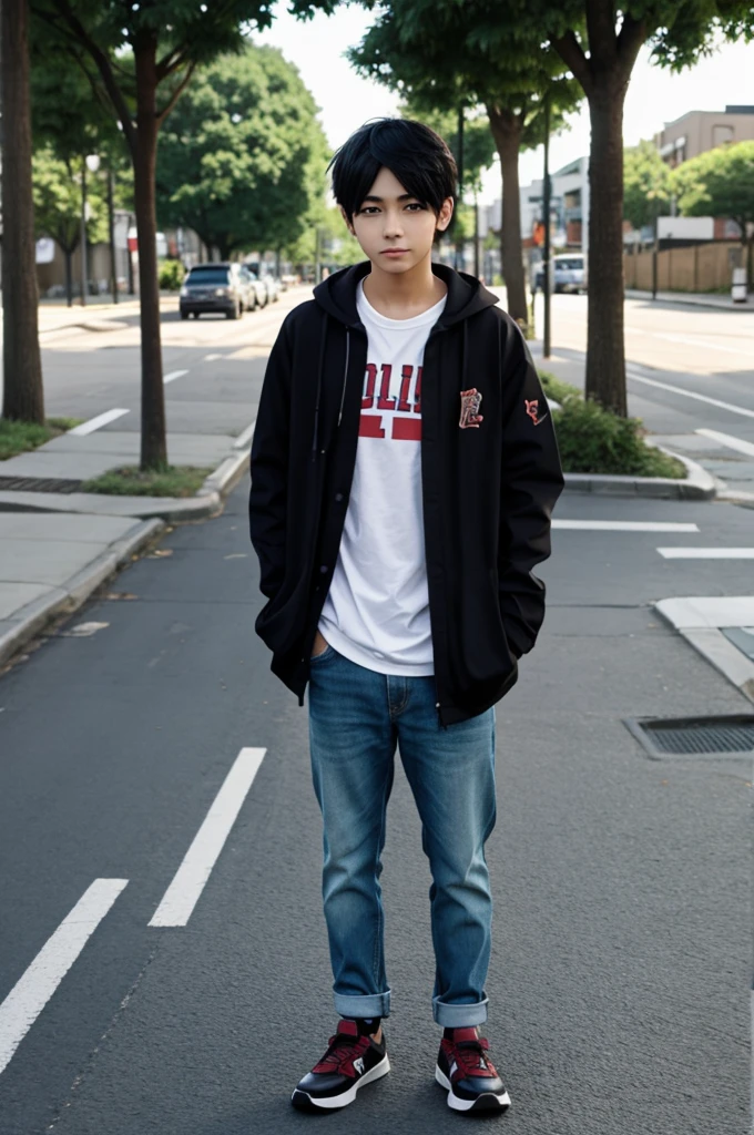 Anime boy picture
standing in the street