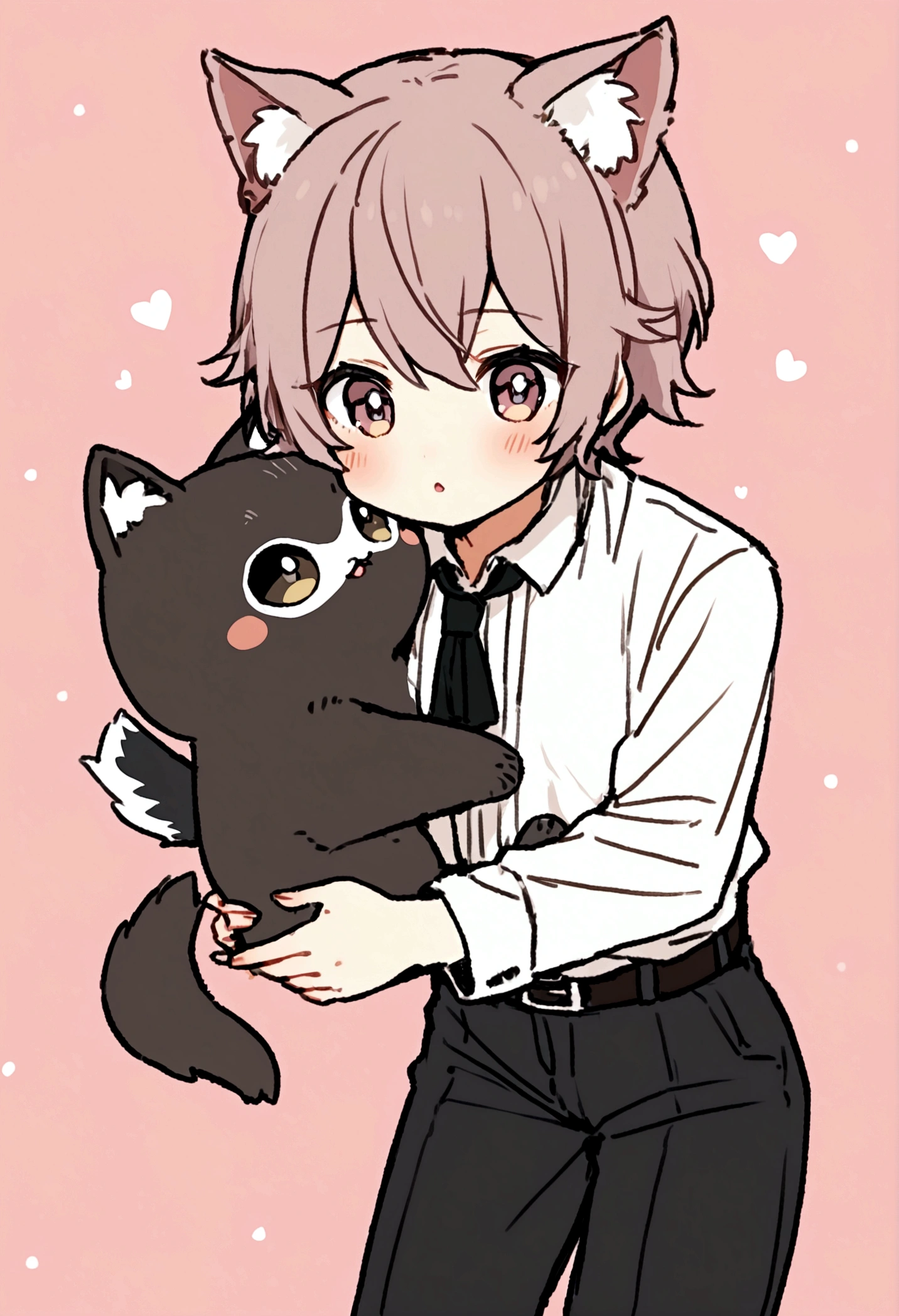 Cute cat boys oral sex