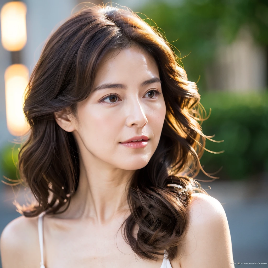 Beautiful mature woman with beautiful wavy long hair, Sexy Mature, Ultra-high resolution,(Realistic:1.4), ((Highest quality)), ((masterpiece)), (be familiar with),