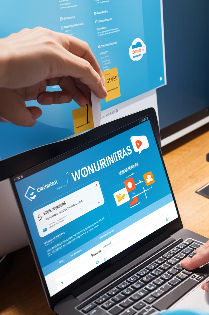 Create an illustration of AI supporting the creation of work rules by social insurance labor consultants