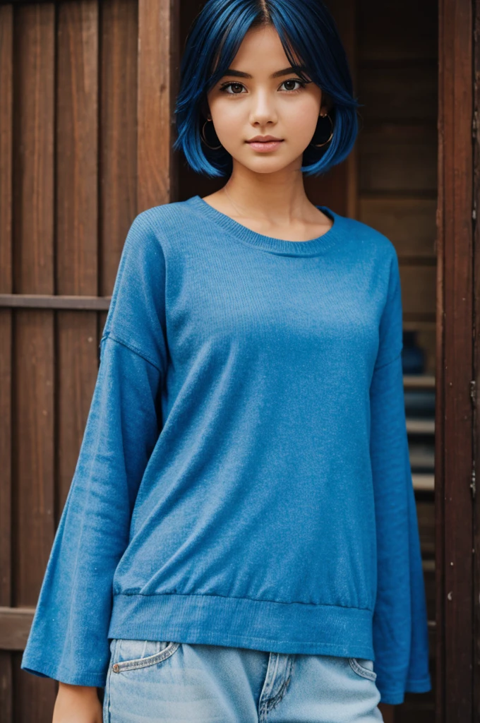 blue girl