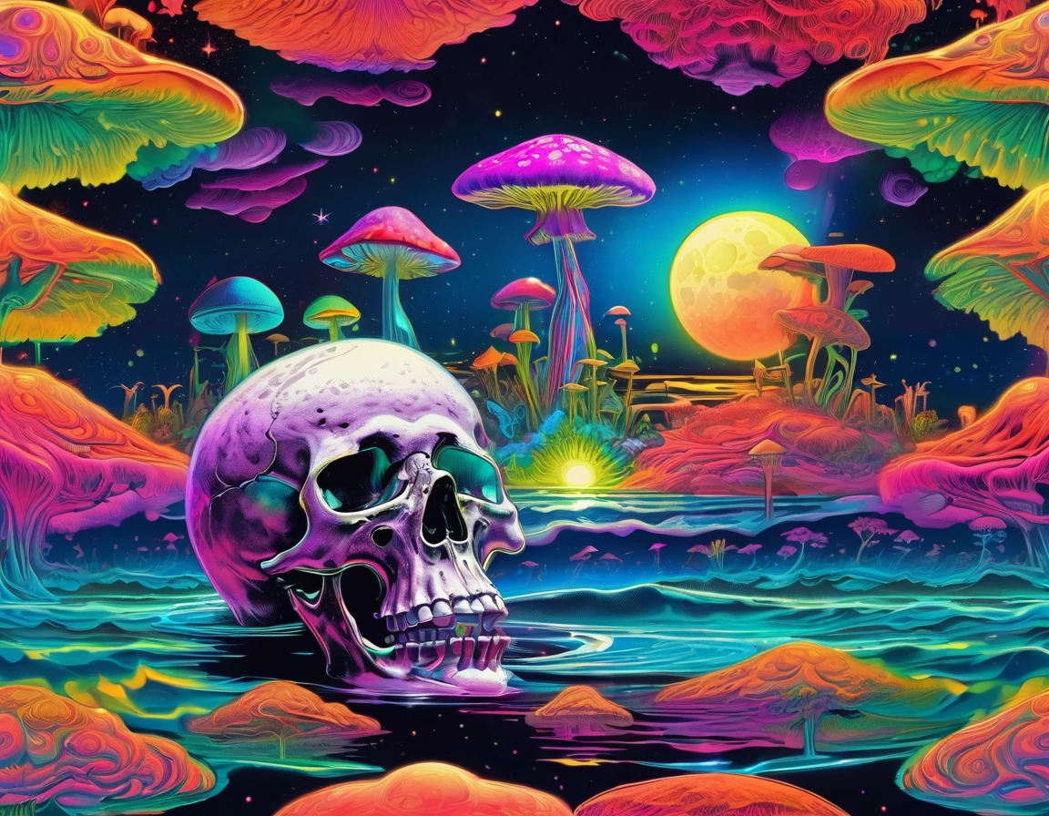 A moon shines on the sea surrounded by clouds, Moonlight Ocean, The moon is reflected in the water, Big moon on the water, The moon reflected in the water, floating in the moonlight at night, Beautiful moonlight night, Beautiful moonlight, Moonlight Background, Moonlight Background, Reflection of the moon, stunning moonlight and shadows, Beautiful moonlight, Moonlit dreamy atmosphere psychedelic ..., psychedelic aesthetic, fantasy skull, Magic mushrooms dream, Psychedelic bright colors, Magic mushrooms, neon mushrooms, Psychedelic Art, Psychedelic cosmic horror, trippy colors, Magic mushrooms, Black light velvet poster, psychedelic black light, Because of aliens, Magic mushrooms, Because of alienss