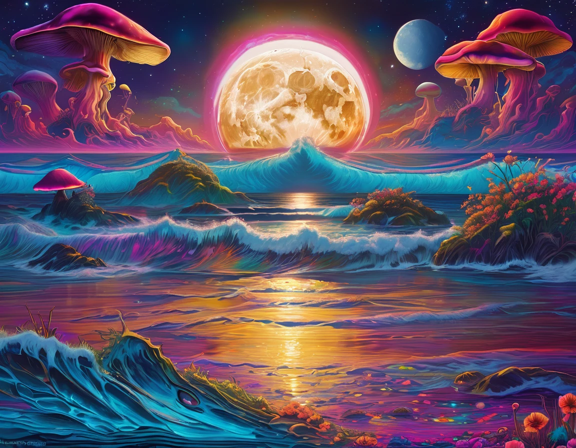 A moon shines on the sea surrounded by clouds, Moonlight Ocean, The moon is reflected in the water, Big moon on the water, The moon reflected in the water, floating in the moonlight at night, Beautiful moonlight night, Beautiful moonlight, Moonlight Background, Moonlight Background, Reflection of the moon, stunning moonlight and shadows, Beautiful moonlight, Moonlit dreamy atmosphere psychedelic ..., psychedelic aesthetic, fantasy skull, Magic mushrooms dream, Psychedelic bright colors, Magic mushrooms, neon mushrooms, Psychedelic Art, Psychedelic cosmic horror, trippy colors, Magic mushrooms, Black light velvet poster, psychedelic black light, Because of aliens, Magic mushrooms, Because of alienss