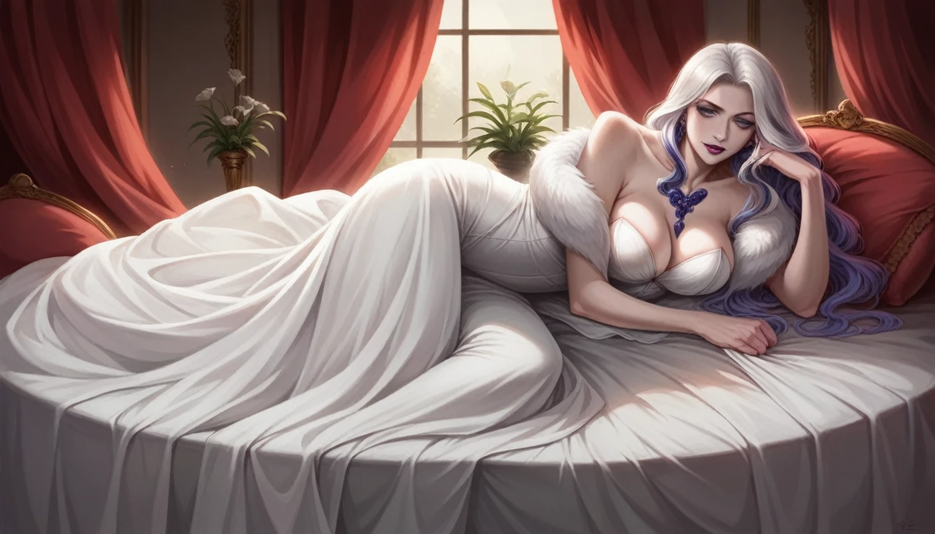 A fluffy red silk feather duvet, many huge silk body pillows, a luxurious and fluffy red silk bed, red silk sheets, 8k, best quality, high detailed, photorealistic, dramatic lighting, warm tones, luxurious, soft, plush, velvet, satin, velvety textures, elegant, sophisticated, premium, lavish, opulent, sumptuous, indulgent, exquisite, refined, lush, huge bed