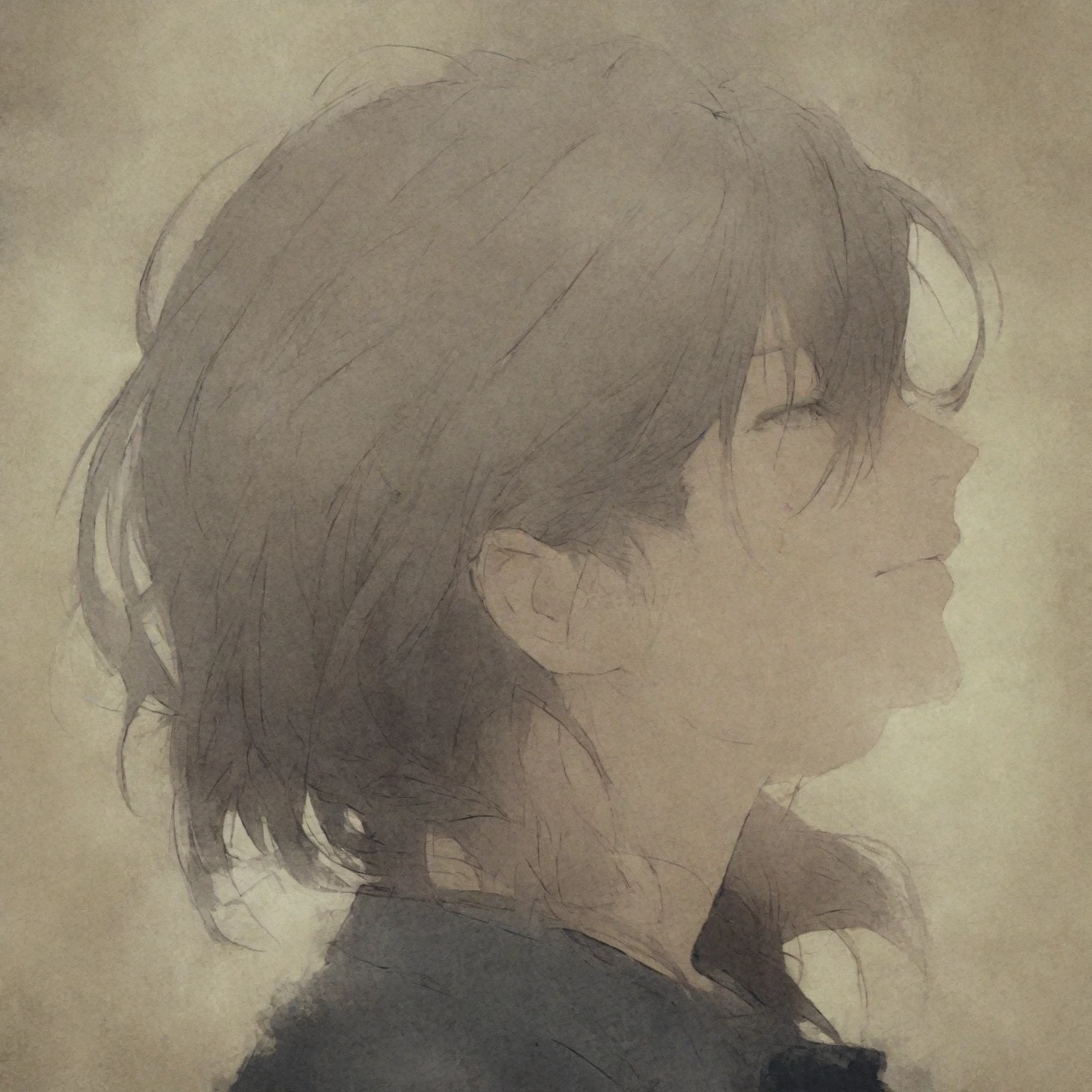 ・Profile illustration icon,Black hair center part、Flat painting - Portrait:A man in his early 30s、Hair should be parted in the center。 ·atmosphere:It has a stylish atmosphere.、Simple fill、With a bright feeling