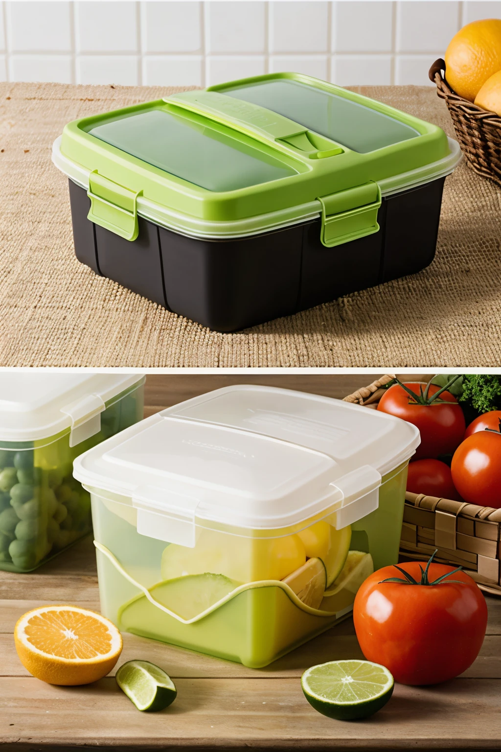 The "Biodegradable Bags with Multipurpose Compartments for Different Needs" They are designed with multiple compartments and internal divisions that allow you to practically organize and transport a variety of products., from fresh food to cleaning supplies. These bags are made with 100 materials% biodegradable and compostable
