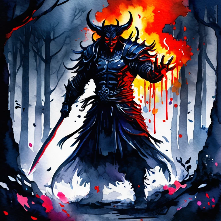 (horror theme:1.5), ( watercolor:1.5), (Good taste:1.5), (watercolor:1.5), (Chinese:1.5), (magic:1.5), (Paint dripping;1.5), (Dark theme:1.5), (fantasy:1.5), (Devil&#39;s Eye:1.5), (Inspired by《The Lord of the Rings》:1.5), (Center image:1.5), (Devil&#39;s Eye与月亮同化1.5), (Full Moon:1.5), (Dark night sky:1.5), (cloud:1.5),