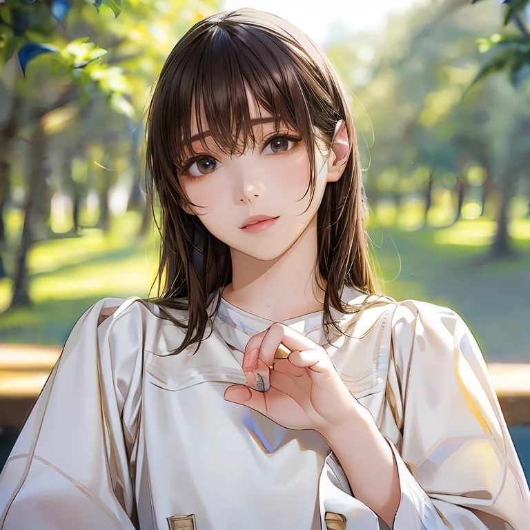 ((Highest quality)),(超High resolution),(Very detailed),(Detailed Description),((The best CG)),(masterpiece),Ultra-detailed art、(Highest quality、8K、32k、masterpiece)、(Realistic)、(Realistic:1.2)、(High resolution)、Very detailed、Very beautiful face and eyes、1 female、((Narrow eyes、Droopy eyes:1.4、fine grain))、Tight waist、Delicate body、(Highest quality、Attention to detail、Rich skin detail)、(Highest quality、8K、Oil paint:1.2)、Very detailed、(Realistic、Realistic:1.37)、Bright colors