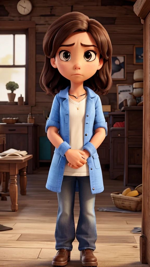 looking serious,
