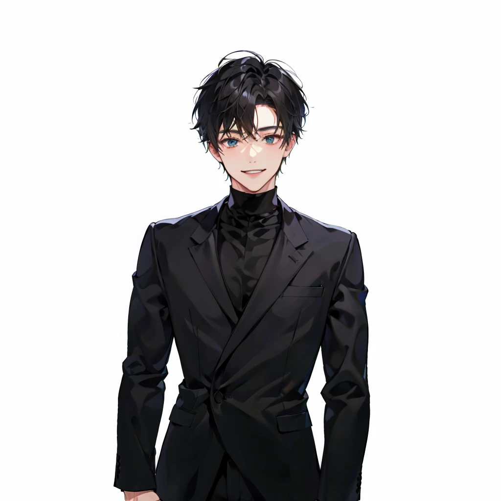 smile、White Shirt、suit