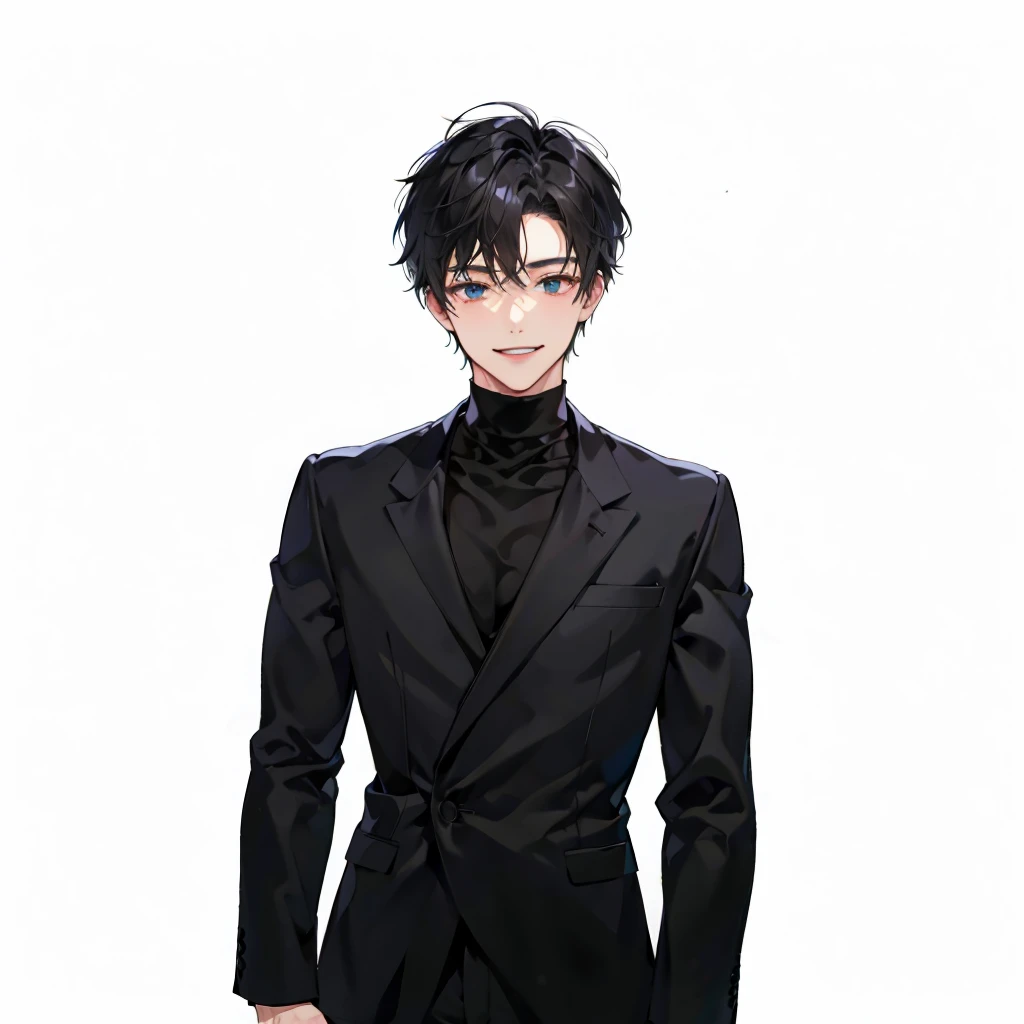 smile、White Shirt、suit
