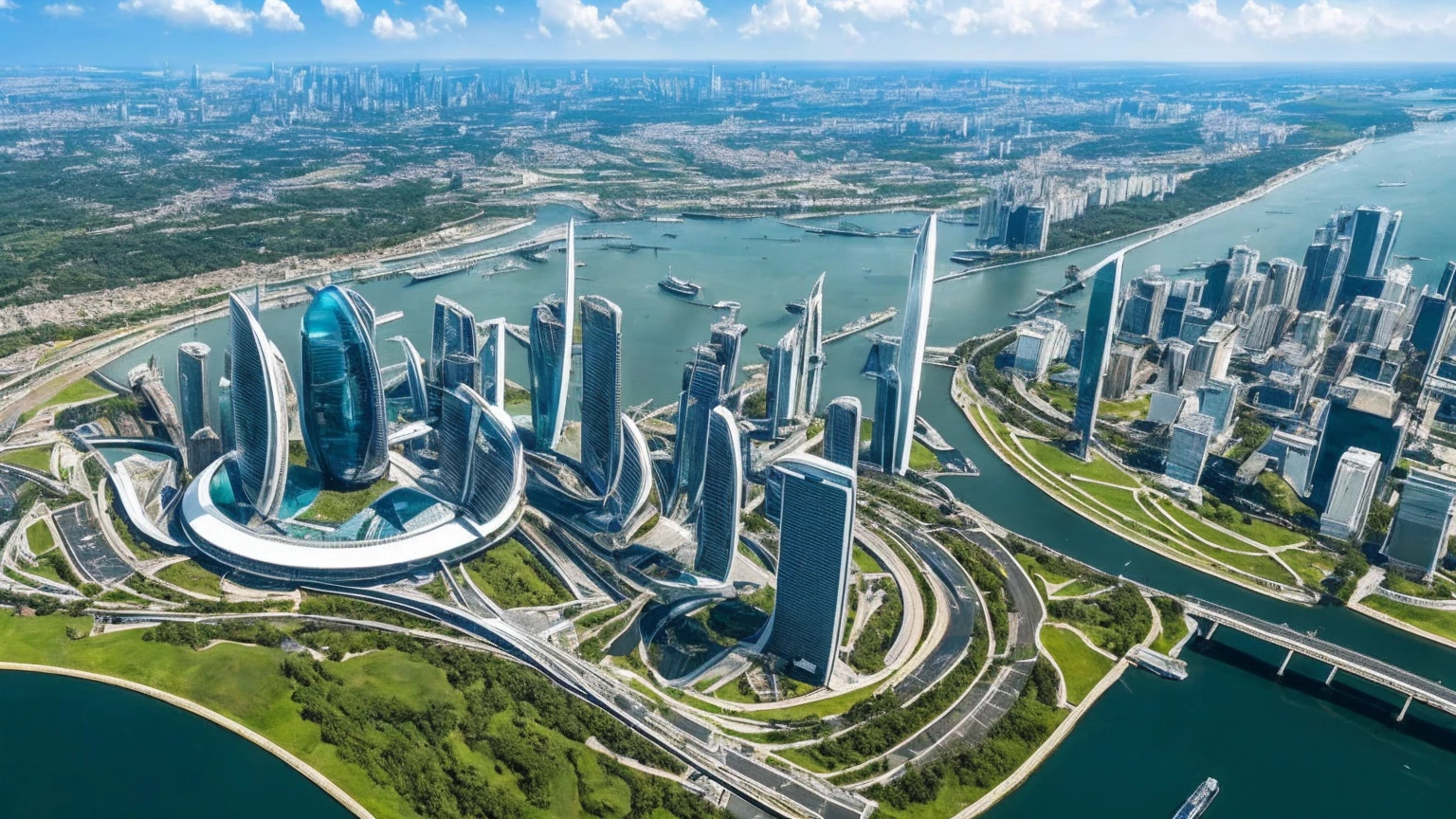 (Best quality,4K,8K,A high resolution,Masterpiece:1.2),Ultra-detailed,(Realistic,Photorealistic,photo-realistic:1.37),Futuristic floating city,Futuristic technology,Huge urban high-tech tablet platform,Airship,Floating in the sky,Futuristic city,Small airships around,High-tech hemispherical platform,Colorful lights,Advanced architecture,modernn architecture,skyscrapper,Access the cloud,Scenic beauty,view over city,Impressive design,Blend seamlessly with nature,energetic and vibrant atmosphere,Futuristic transportation system,Parking is suspended,Transparent path,Lush greenery,Sky gardens,cascading waterfalls,Magnificent skyline,reflections on the water,Sparkling river,Architectural innovation,futuristic skyscrapers,Transparent dome,The shape of the building is unusual,Elevated walkway,Impressive skyline,Glowing lights,Futuristic technology,Minimalist design,Scenic spots,Panoramic view,Cloud Piercing Tower,Vibrant colors,epic sunrise,epic sunset,Dazzling light display,magical ambiance,The future city,Urban Utopia,LuxuryLifestyle,Innovative energy,sustainable development,Smart city technology,Advanced infrastructure,Tranquil atmosphere,Nature and technology live in harmony,Awesome cityscape,Unprecedented urban planning,Architecture connects seamlessly with nature,High-tech metropolis,A cutting-edge engineering marvel,The future of urban living,Visionary architectural concept,Energy-efficient buildings,Harmony with the environment,A city floating above the clouds,Utopian dreams become reality,The possibilities are endless,State-of-the-art transportation network,Green energy integration,Innovative materials,Impressive holographic display,Advanced communication system,Breathtaking aerial view,Quiet and peaceful environment,Modernist aesthetics,Ethereal beauty