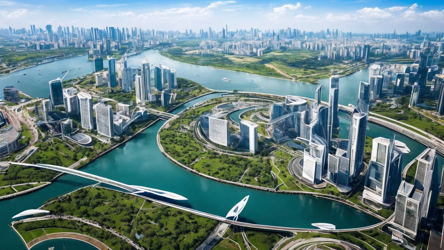 (Best quality,4K,8K,A high resolution,Masterpiece:1.2),Ultra-detailed,(Realistic,Photorealistic,photo-realistic:1.37),Futuristic floating city,Futuristic technology,Huge urban high-tech tablet platform,Airship,Floating in the sky,Futuristic city,Small airships around,High-tech hemispherical platform,Colorful lights,Advanced architecture,modernn architecture,skyscrapper,Access the cloud,Scenic beauty,view over city,Impressive design,Blend seamlessly with nature,energetic and vibrant atmosphere,Futuristic transportation system,Parking is suspended,Transparent path,Lush greenery,Sky gardens,cascading waterfalls,Magnificent skyline,reflections on the water,Sparkling river,Architectural innovation,futuristic skyscrapers,Transparent dome,The shape of the building is unusual,Elevated walkway,Impressive skyline,Glowing lights,Futuristic technology,Minimalist design,Scenic spots,Panoramic view,Cloud Piercing Tower,Vibrant colors,epic sunrise,epic sunset,Dazzling light display,magical ambiance,The future city,Urban Utopia,LuxuryLifestyle,Innovative energy,sustainable development,Smart city technology,Advanced infrastructure,Tranquil atmosphere,Nature and technology live in harmony,Awesome cityscape,Unprecedented urban planning,Architecture connects seamlessly with nature,High-tech metropolis,A cutting-edge engineering marvel,The future of urban living,Visionary architectural concept,Energy-efficient buildings,Harmony with the environment,A city floating above the clouds,Utopian dreams become reality,The possibilities are endless,State-of-the-art transportation network,Green energy integration,Innovative materials,Impressive holographic display,Advanced communication system,Breathtaking aerial view,Quiet and peaceful environment,Modernist aesthetics,Ethereal beauty