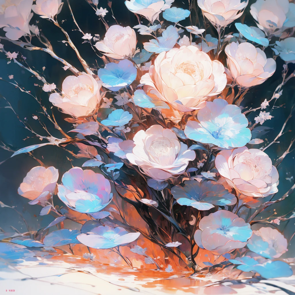 an ancient forest, extremely detailed and high quality digital illustration, 8k resolution, recommended on ArtStation for its sharp focus, dramatic lighting, and highly complex and detailed central composition, inspired by artists like Louis van Baarle, Ilya Kuvshinov, and Studio Ghibli, featuring a soft, watercolor-like KAWAII aesthetic with a warm color palette