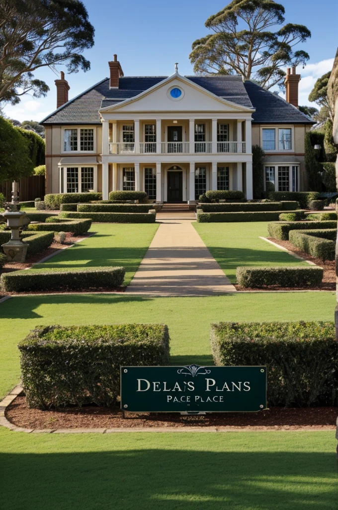 a logo with the name Delands Place