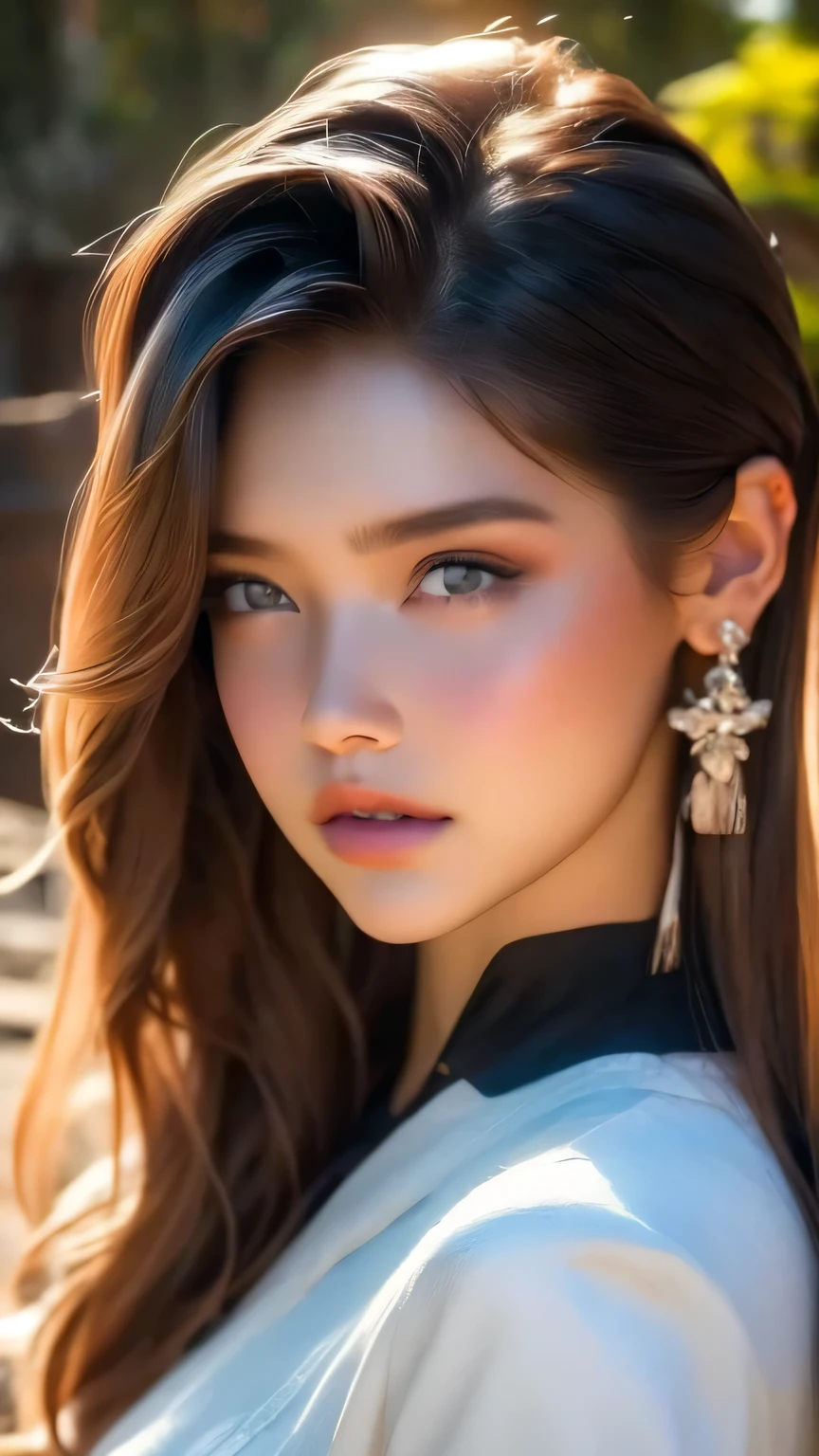 ((Rural Scenery)), The girl wanders through the mud, Light of the sun, far,{{ Perfect balance of facial features}},{{masterpiece}}, {{{最high quality}}},{{Super detailed}}, {{figure}},{{masterpiece}},{{{最high quality}}},{{Super detailed}}, {{{figure}}},Distinct facial features,Beautiful views,フォトRealism,Realism,Realistic,High detail,超high quality,High resolution,Trending on Art Station,ハイパーRealism,High resolution,16K,Unreal Engine,Expressed in octane number,Corona Rendering,Tilt Shift,Bottom figure,Rembrandt Lighting, masterpiece, 最high quality, high quality, High resolution, sexly,