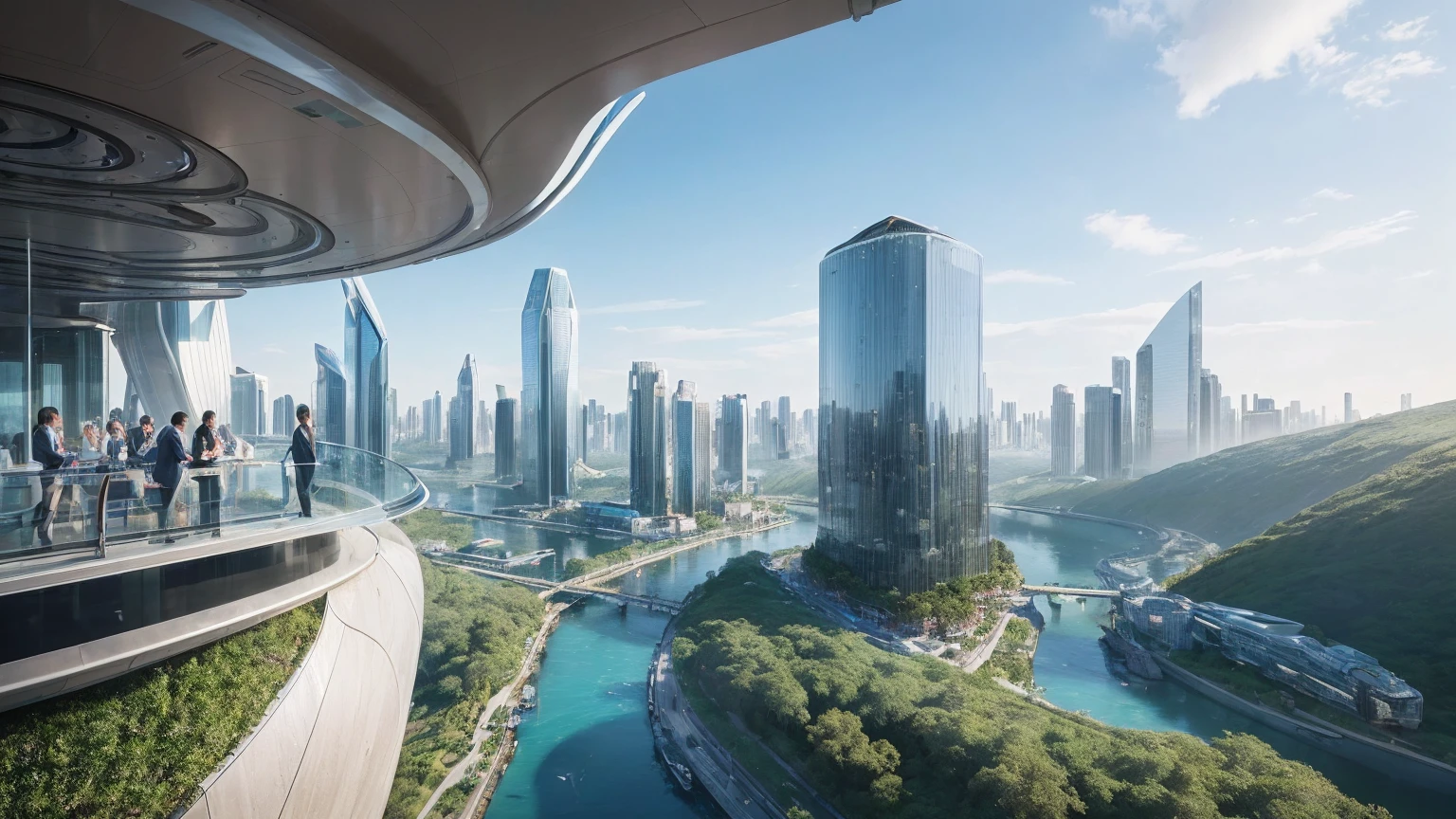 (Best quality,4K,8K,A high resolution,Masterpiece:1.2),Ultra-detailed,(Realistic,Photorealistic,photo-realistic:1.37),Futuristic floating city,Futuristic technology,Huge urban high-tech tablet platform,Airship,Floating in the sky,Futuristic city,Small airships around,High-tech hemispherical platform,Colorful lights,Advanced architecture,modernn architecture,skyscrapper,Access the cloud,Scenic beauty,view over city,Impressive design,Blend seamlessly with nature,energetic and vibrant atmosphere,Futuristic transportation system,Parking is suspended,Transparent path,Lush greenery,Sky gardens,cascading waterfalls,Magnificent skyline,reflections on the water,Sparkling river,Architectural innovation,futuristic skyscrapers,Transparent dome,The shape of the building is unusual,Elevated walkway,Impressive skyline,Glowing lights,Futuristic technology,Minimalist design,Scenic spots,Panoramic view,Cloud Piercing Tower,Vibrant colors,epic sunrise,epic sunset,Dazzling light display,magical ambiance,The future city,Urban Utopia,LuxuryLifestyle,Innovative energy,sustainable development,Smart city technology,Advanced infrastructure,Tranquil atmosphere,Nature and technology live in harmony,Awesome cityscape,Unprecedented urban planning,Architecture connects seamlessly with nature,High-tech metropolis,A cutting-edge engineering marvel,The future of urban living,Visionary architectural concept,Energy-efficient buildings,Harmony with the environment,A city floating above the clouds,Utopian dreams become reality,The possibilities are endless,State-of-the-art transportation network,Green energy integration,Innovative materials,Impressive holographic display,Advanced communication system,Breathtaking aerial view,Quiet and peaceful environment,Modernist aesthetics,Ethereal beauty