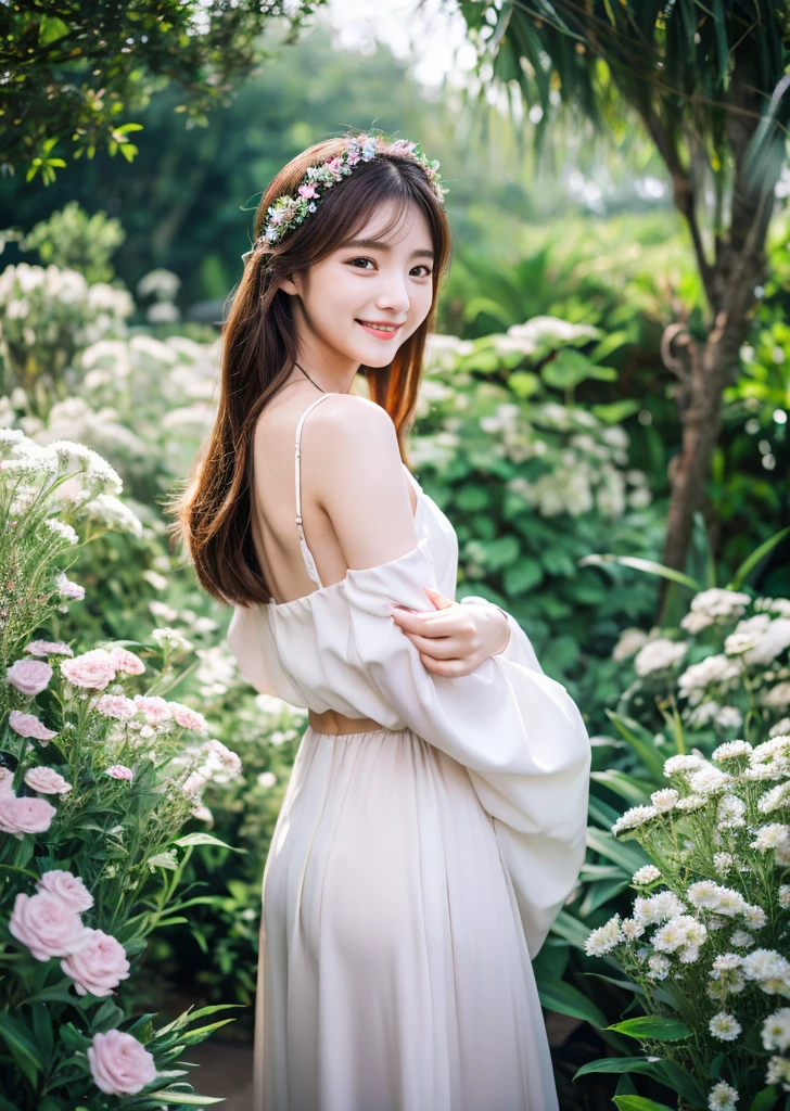 (highest quality、masterpiece、8k、Best image quality、Award-winning works)、1 Princess、(最も贅沢なhighest qualityの巨大なティアラ:1.2)、(The ultimate tiara with huge jewels:1.1)、(Huge jewelry top-end necklace:1.1)、(最も贅沢なhighest qualityの巨大なネックレス:1.2)、A walk in the park、(pregnancy:1.1)、(alone:1.1)、(1 photo:1.1)、Cleavage、Open chest、Large Breasts、(The finest and most elegant princess maternity wear:1.1)、See-through maternity wear、Lace ornament、Perfect Makeup、The biggest smile is looking at me、Standing full body photo、(Perfect Anatomy:1.2)、Blurred cherry blossoms in full bloom in the background,、big grass park、Refreshing atmosphere、very bright and vivid、Beautiful eyes in ultra-high resolution、Ultra high resolution perfect beautiful teeth、Ultra-high definition beauty face、Ultra HD beautiful hair、Perfect teeth alignment