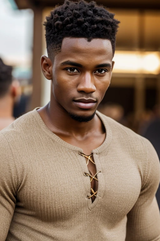 8k best quality, high_resolution, distinct_image, detailed men different males brown-coffee color skin young buffed very built strong with model fashion model striking looks featureyoung South African men with close cut cropped kinky hair broad wide high cheekboned face, bokeh, soft focusvery photoreal bigger broader stylish trendy gorgeousso photoreal scuplted angled moulded face looks features almost almond shapedeyes that are a liquidy golden honey brown very south africa south africa fashion styles