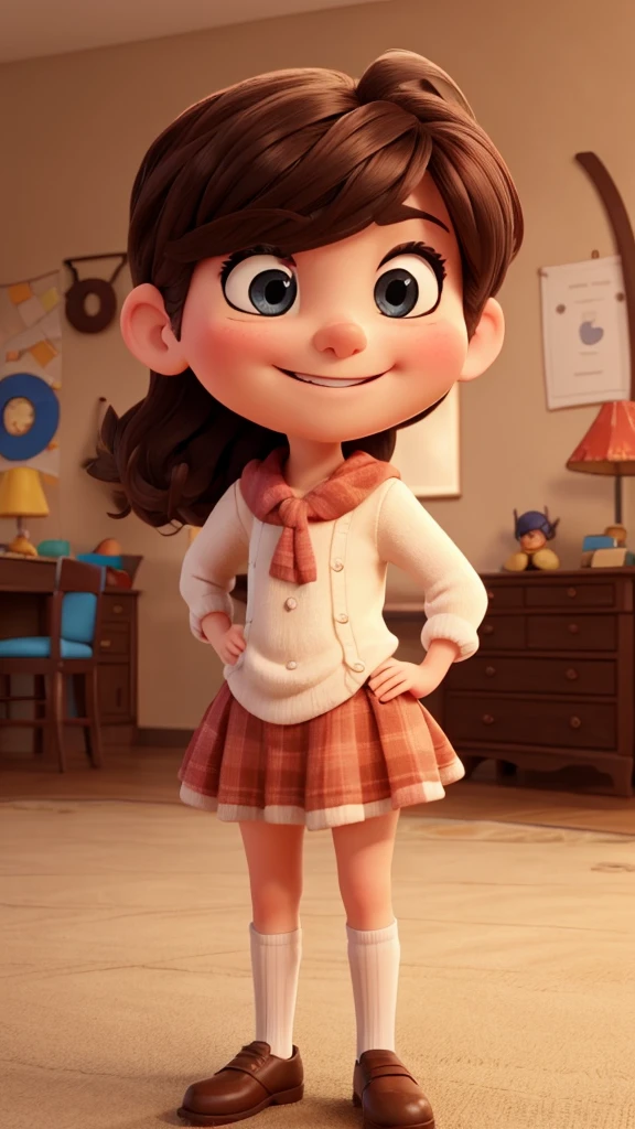 with a playful smirk, gives a humorous explanation."