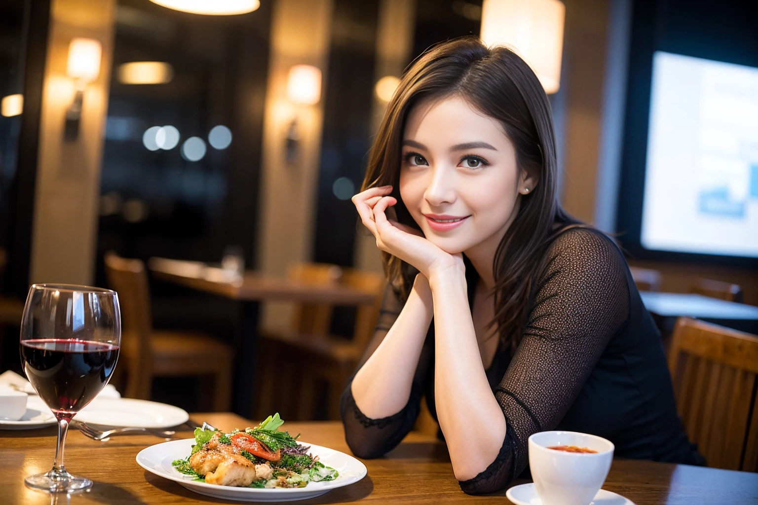 ((Highest quality、8K、masterpiece:1.3))、slimカップル、modelカップル、(Realistic, Intricate details:1.2), full-course dinner、Wine Party、Amazing view of the sunset sky and clouds、A bright smile、The wonderfulness of smile、Bright image、The beauty of wine, Beautiful Face, blue eyes, The light shines on your face, Blushing, short hair,Bright Face、 (Age 37), Age 34, red wine 、Appetizers、Italian food、Wine bottle、Champagne、sparkling wine、Two beauties、Brown Hair、Shortcuts、Long sleeve shirt、dress、Beautiful woman 1, (slimな顔), (The body is slim), (Brown Hair), (Shortcuts), cheeks turn a little red,Attractive beauty、restaurant, In a prominent place (From the waist up) Nova Frog Style, actress, model, Upper Body, White wine, slim, wine glass, 中央に置かれたwine glass, smile, (smile: 1.15), Beautiful fine grain, Depth f/2,saturation, High Contrast, Strong light and shadow,Moist Body:1.5、3D texture、Delicate eyes、Brown Hair、The hair is very shiny、