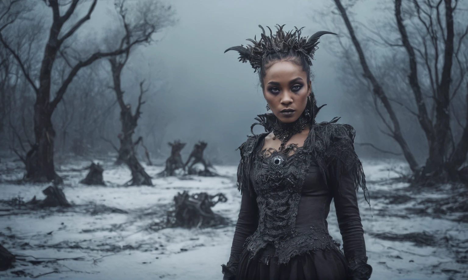 old witch,ashes after the battle,battlefield,winter,intricate landscape,slate grey atmosphere,glare eyes,film grain,dramatic light,woods,luminous eyes,extremely detailed, [night landscape],masterpiece,intricate details,faded,eyes extremely detailed, high detailed eyes,4k resolution,RAW, Nikon Z9,full-body-shot,Vview from height,full body length shot,vampire,girl,native african,lovely face,jealous,another world,ring of truth,French Braid with a Twist,4k resolution,RAW, Nikon Z9,by jimmy chin,view from height,lesbians baby 10 yo,prty face,eyebrow up,full body shot,ominous landscape,glate gray atmosphere,by art Simon Stalenhag,Nicola Samori,(((Wangechi Mutu))),prime colors,Lisa Frank,urban,extremely detailed, [night],masterpiece,intricate details,fade,brazilian carnival,absolutely nude
