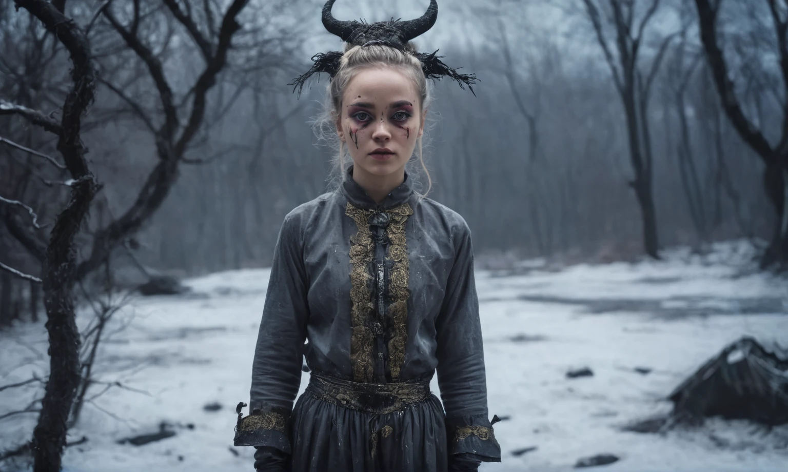 old witch,ashes after the battle,battlefield,winter,intricate landscape,slate grey atmosphere,glare eyes,film grain,dramatic light,woods,luminous eyes,extremely detailed, [night landscape],masterpiece,intricate details,faded,eyes extremely detailed, high detailed eyes,4k resolution,RAW, Nikon Z9,full-body-shot,Vview from height,full body length shot,vampire,babygirl,native african,lovely face,jealous,another world,ring of truth,French Braid with a Twist,4k resolution,RAW, Nikon Z9,by jimmy chin,view from height,lesbians babygirl 10 yo,pretty face,eyebrow up,full body shot,ominous landscape,glate gray atmosphere,by art Simon Stalenhag,Nicola Samori,(((Wangechi Mutu))),prime colors,Lisa Frank,urban,extremely detailed, [night],masterpiece,intricate details,fade,brazilian carnival,absolutely nude
