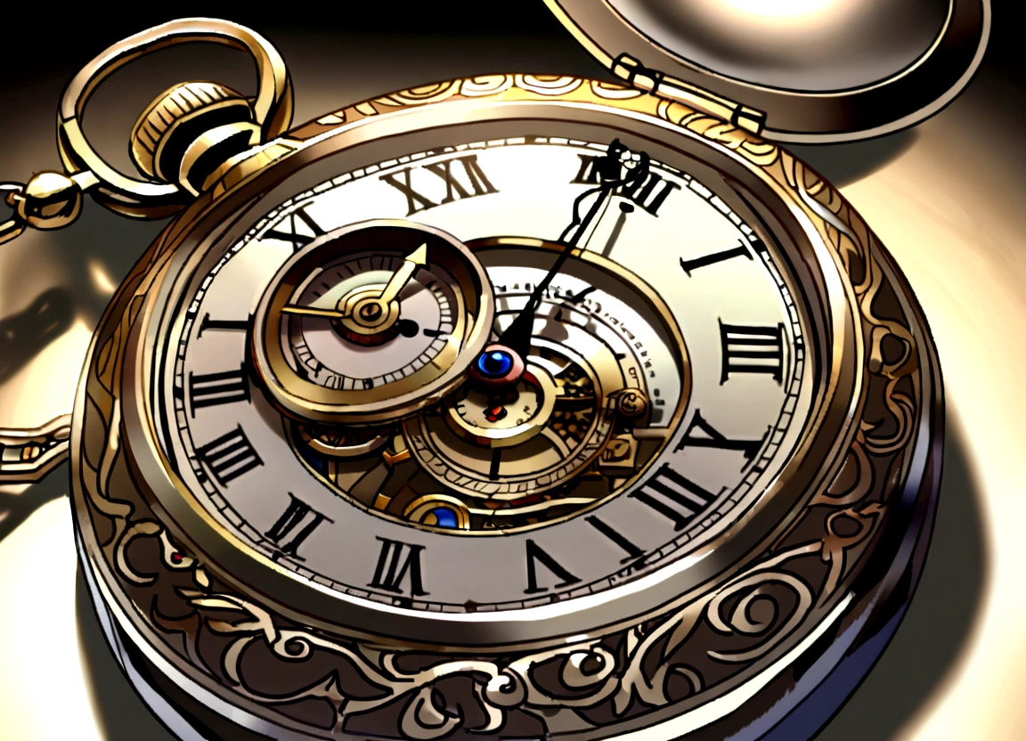 2	/Imagine Prompt: Unique pocket watch found in old antiques shop.、Gives the bearer the power to control time, but、They soon realize, All the changes of the past、currently has unforeseen consequences, Leading them on a journey to restore the natural flow of time.