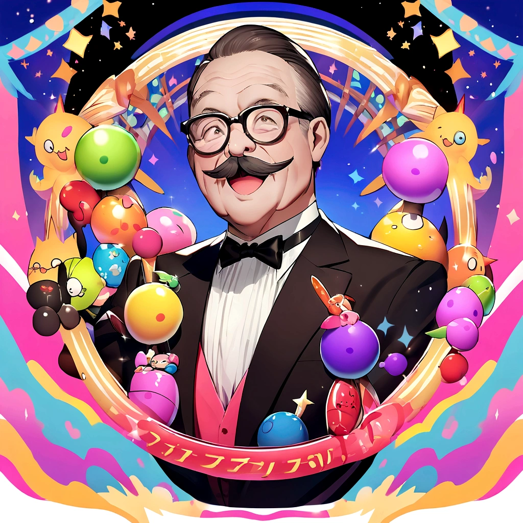 Logo design,Funny father and his children's toys,Jumping colors,planar,Modern flair